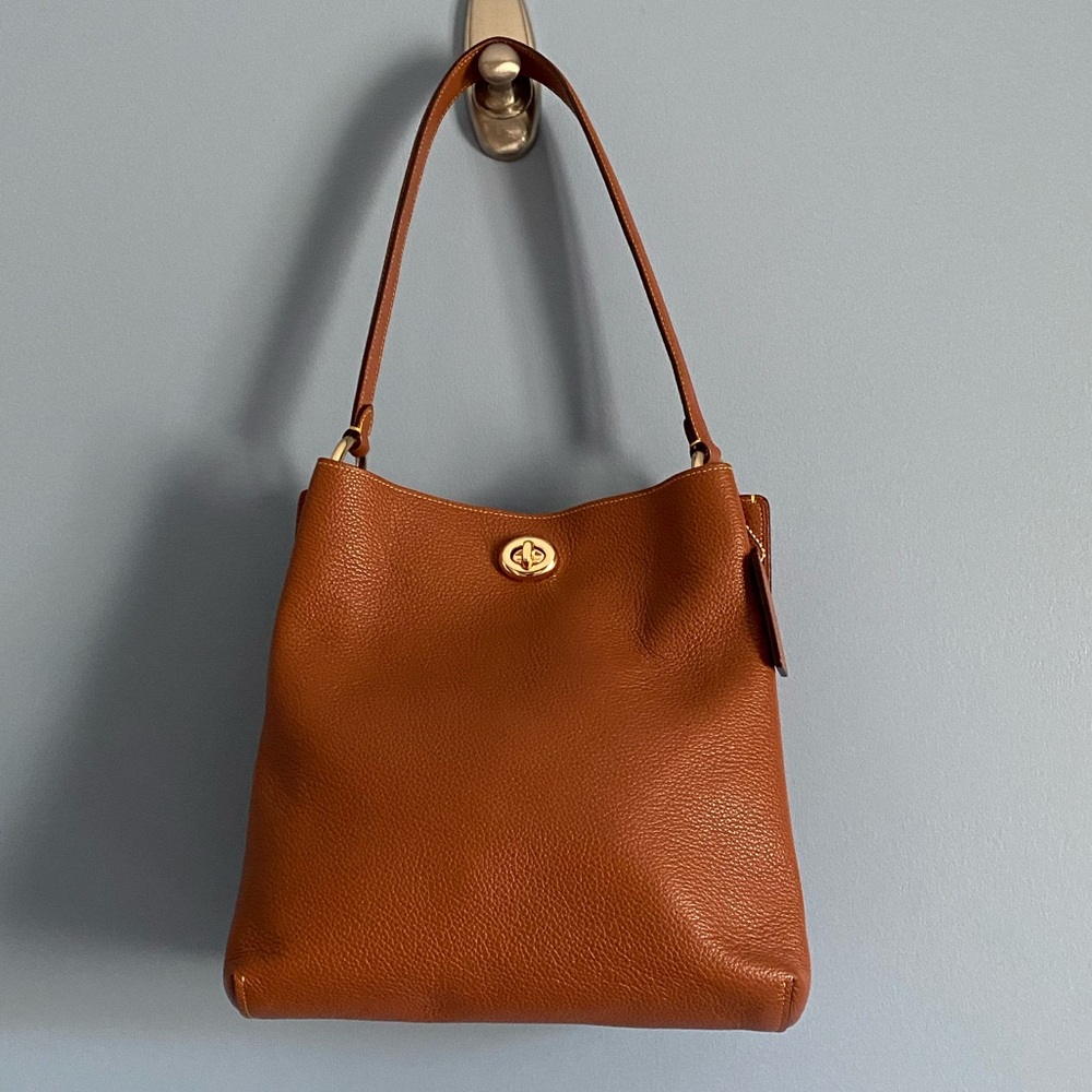 Coach Tan Leather Shoulder Bag